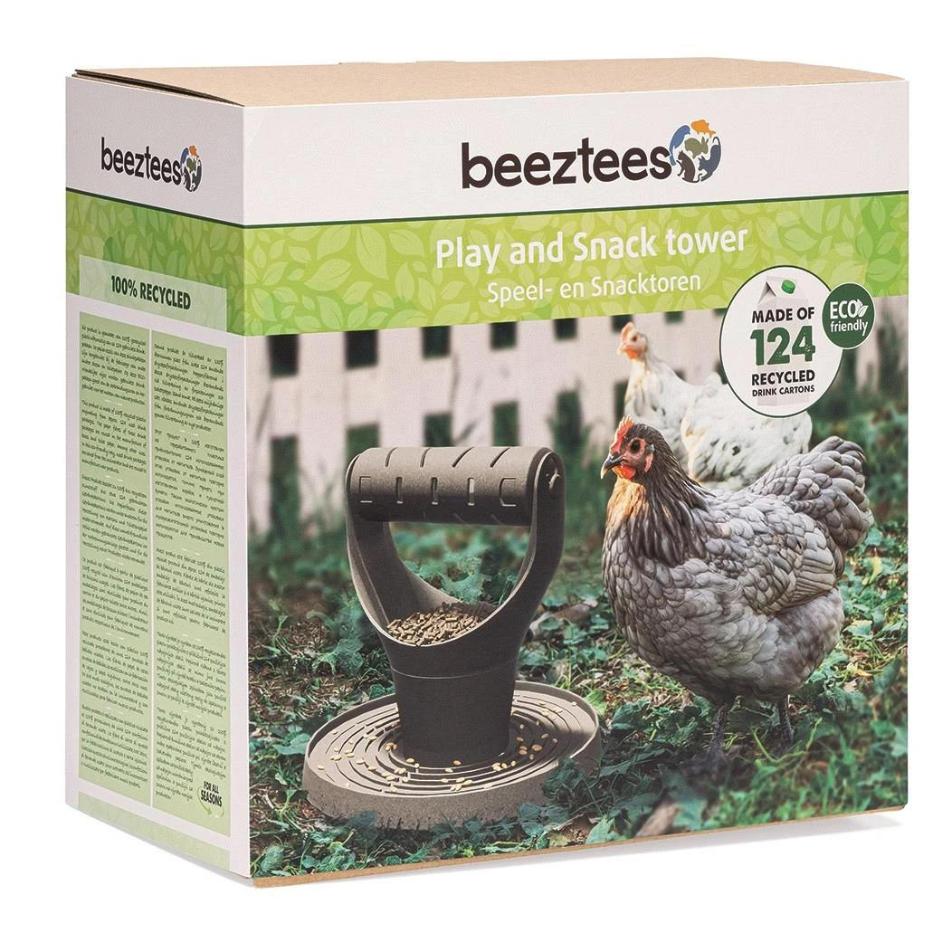 Beeztees Speel- En Snacktoren Kip Grijs 4 Beeztees Speel- En Snacktoren Kip Grijs - Afbeelding 2