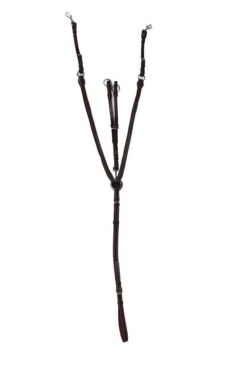 QHP Borsttuig Met Luxe Stiksel Donkerbruin