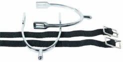 Harry's Horse Sporen Knop Verchroomd + Riem K15