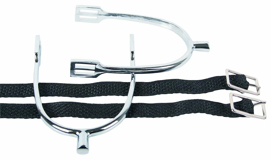 Harry's Horse Sporen Staaf Verchroomd + Riem K15 3 Harry's Horse Sporen Staaf Verchroomd + Riem K15