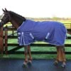 QHP Outdoordeken Fleece Gevoerd Blauw -Naturepavo Winkel 6048db