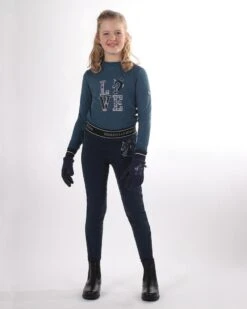 QHP Kinderhandschoen Leyla Navy -Naturepavo Winkel 7247na 1