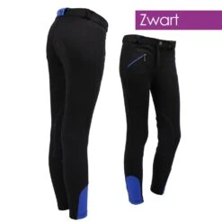 QHP Kinderrijbroek Zwart -Naturepavo Winkel 8047zw2