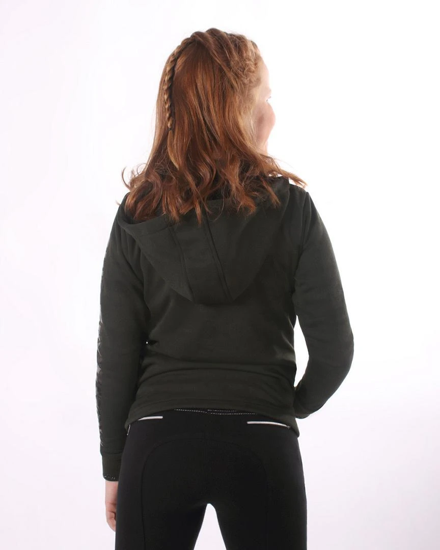 QHP Sweatvest Vieve Junior Deep Forest 4 QHP Sweatvest Vieve Junior Deep Forest - Afbeelding 2