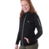 QHP Sweatvest Vieve Junior Zwart -Naturepavo Winkel 8493zw nobg