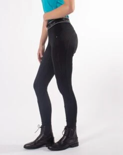 QHP Damesrijbroek Pull-on Jodie Anti-slip Zitvlak Zwart -Naturepavo Winkel 8555zw 2