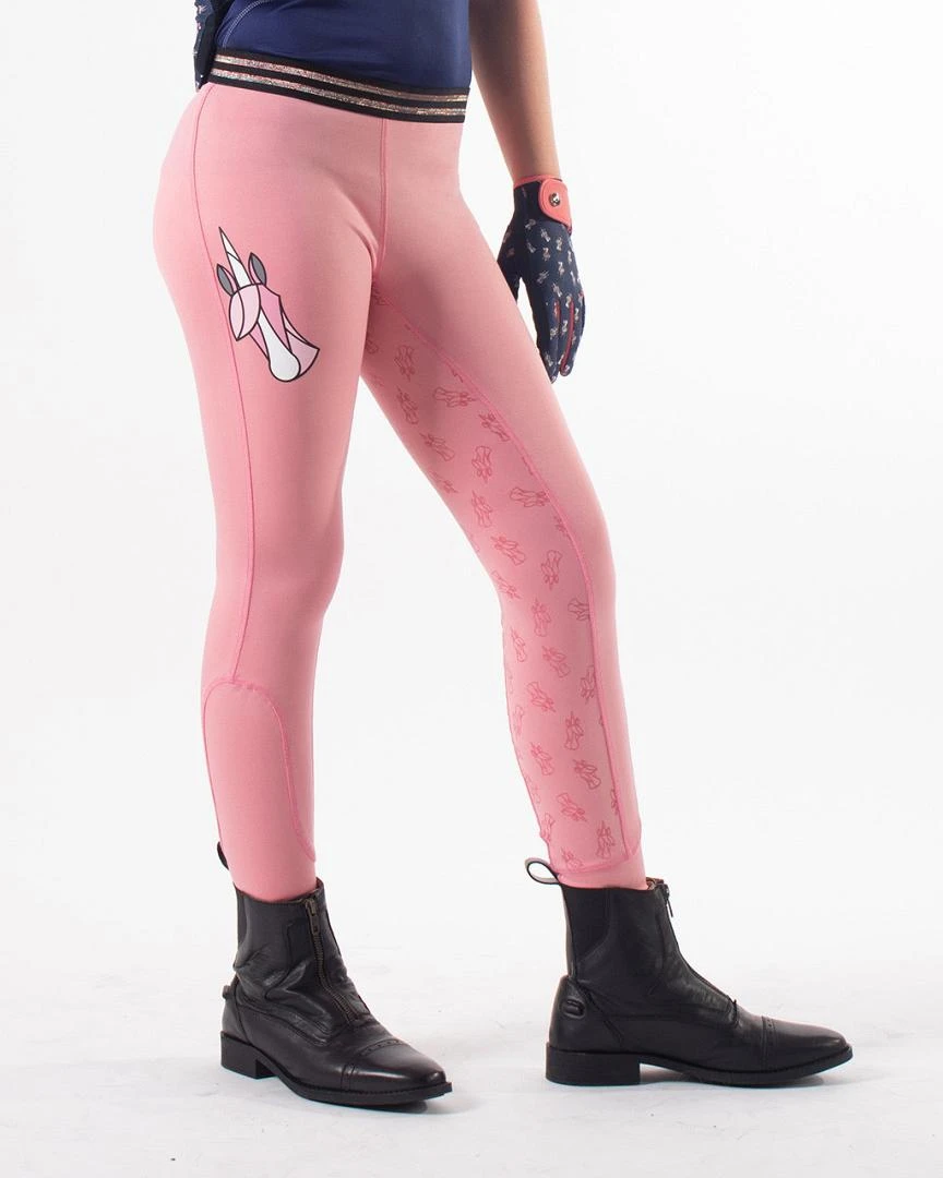 QHP Kinderrijbroek Pull-on Sanna Anti-slip Zitvlak Blossom 3 QHP Kinderrijbroek Pull-on Sanna Anti-slip Zitvlak Blossom