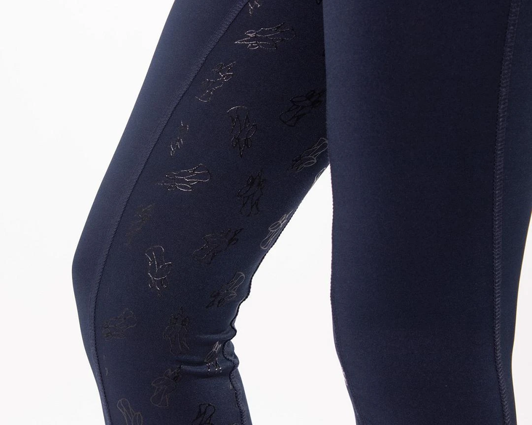 QHP Kinderrijbroek Pull-on Sanna Anti-slip Zitvlak Navy 6 QHP Kinderrijbroek Pull-on Sanna Anti-slip Zitvlak Navy - Afbeelding 4