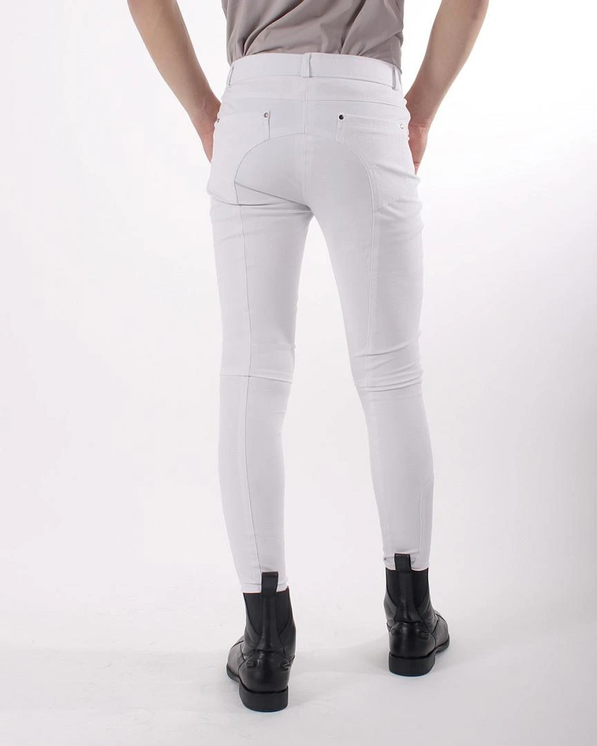 QHP Kinderrijbroek Fillip Been Grip Wit 4 QHP Kinderrijbroek Fillip Been Grip Wit - Afbeelding 2