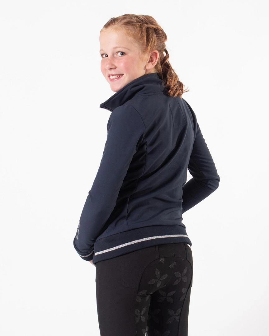 QHP Softshell Jas Lieke Junior Navy 4 QHP Softshell Jas Lieke Junior Navy - Afbeelding 2