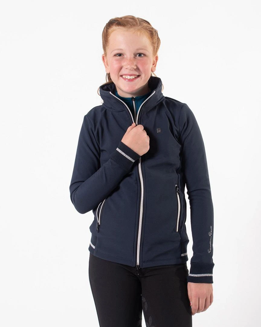 QHP Softshell Jas Lieke Junior Navy 3 QHP Softshell Jas Lieke Junior Navy