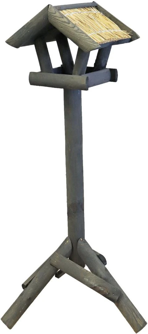 Boon Voederhuis Mini Met Stro Dak Grijs 3 Boon Voederhuis Mini Met Stro Dak Grijs