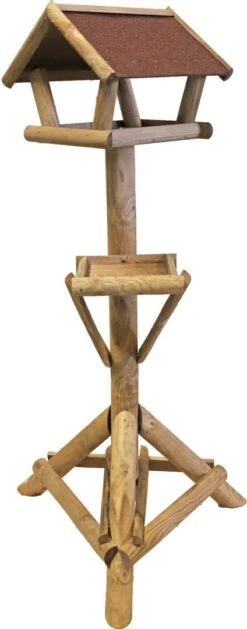 Boon Voederhuis Met Voerplateau Dakleer Bruin