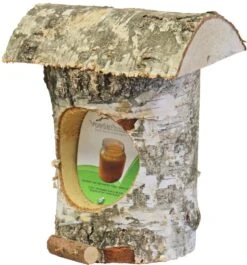 Boon Pindakaaspothouder Berken Met Berken Dak