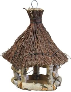 Boon Voederhuis Zeskant Berken/tenen Dak