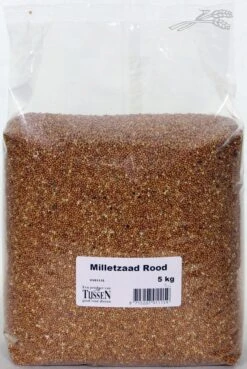 Milletzaad Rood 5 Kg -Naturepavo Winkel 8715207911159 1
