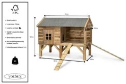 Voldux Kippen- Of Konijnenhok Dennis 9 Voldux Kippen- Of Konijnenhok Dennis -Naturepavo Winkel Kippenhok Dennis 8720094050584 5