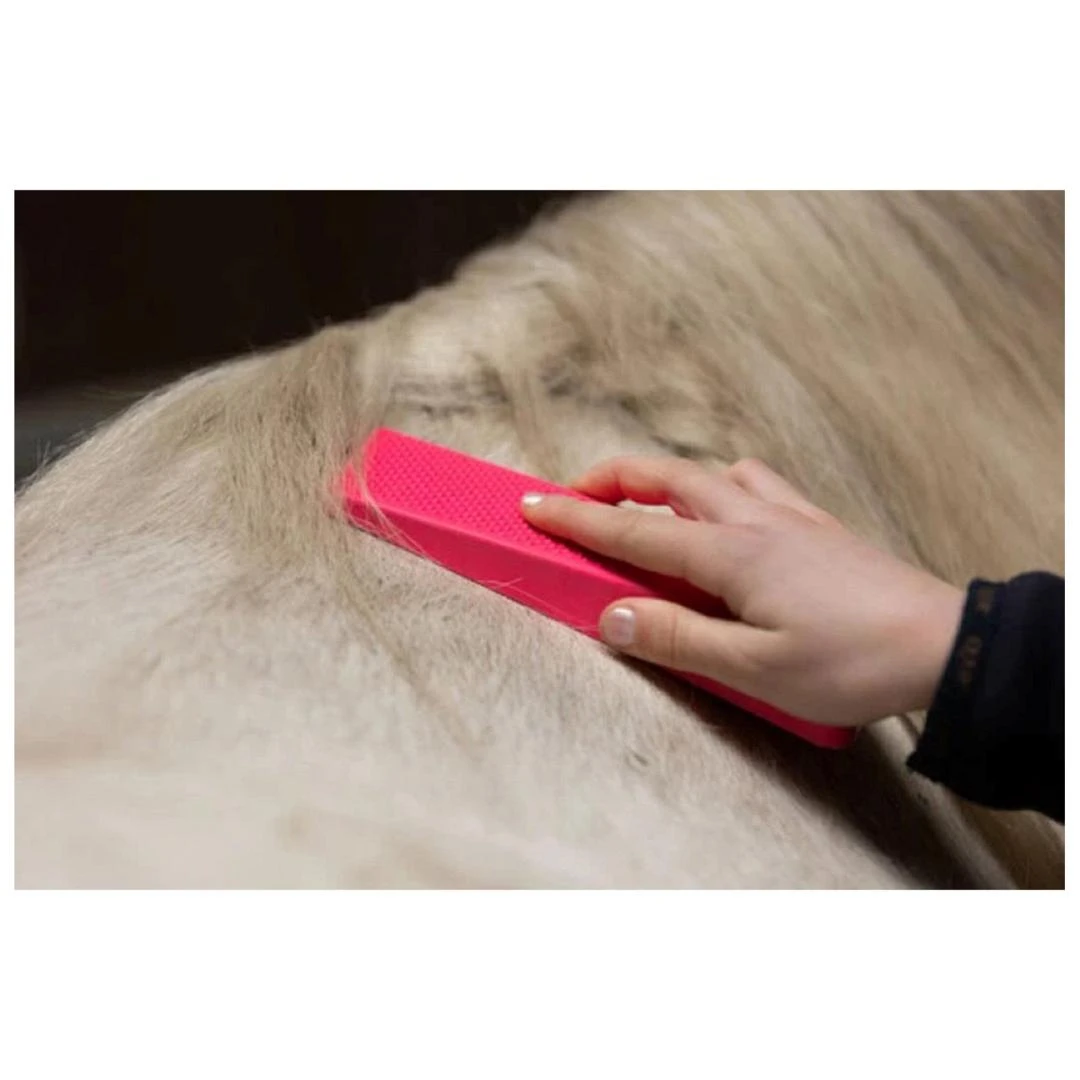 Paardenpraat Grooming Brush Roze Medium 6 Paardenpraat Grooming Brush Roze Medium - Afbeelding 4