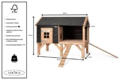 Voldux Kippen- Of Konijnenhok David 9 Voldux Kippen- Of Konijnenhok David -Naturepavo Winkel Voldux Kippenhok David 8720569162101 7