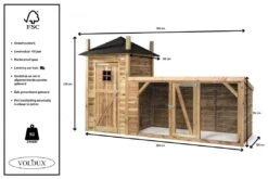 Voldux Kippen- Of Konijnenhok Lotte 9 Voldux Kippen- Of Konijnenhok Lotte -Naturepavo Winkel Voldux Kippenhok Lotte 8720569162224 5
