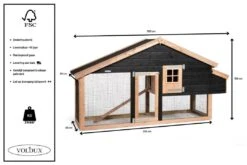 Voldux Kippen- Of Konijnenhok Remco Rechts -Naturepavo Winkel Voldux Kippenhok Remco Rechts 8720569162125 8
