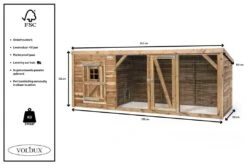 Voldux Kippen- Of Konijnenhok Brit XL -Naturepavo Winkel Voldux Kippenren Brit XL 8720569162309 5