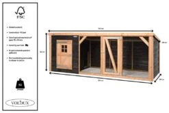 Voldux Kippen- Of Konijnenhok Milan XL -Naturepavo Winkel Voldux Kippenren Milan XL 8720569162347 5